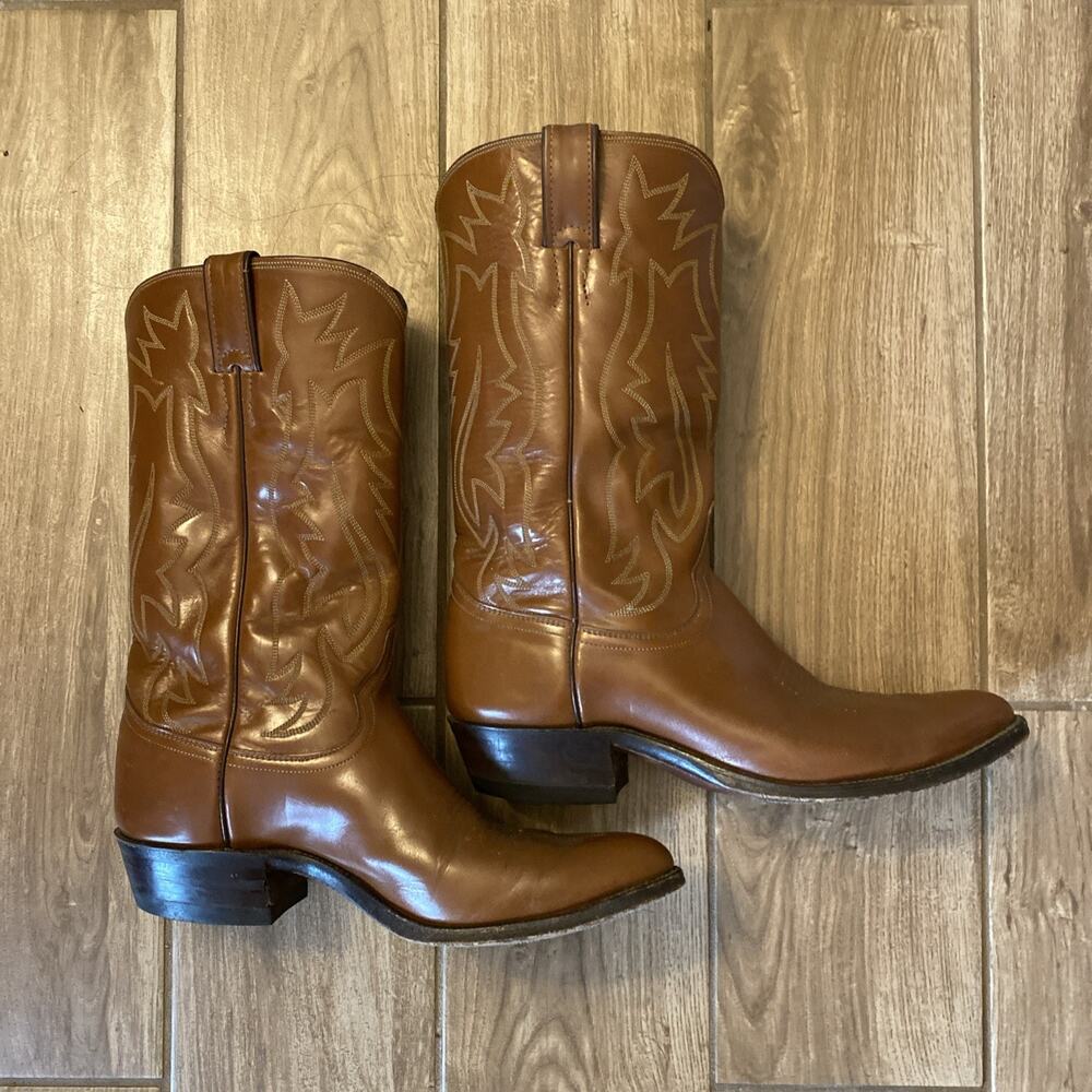Vintage Justin Men's Western Cowboy Boots Size 9D Made in USA